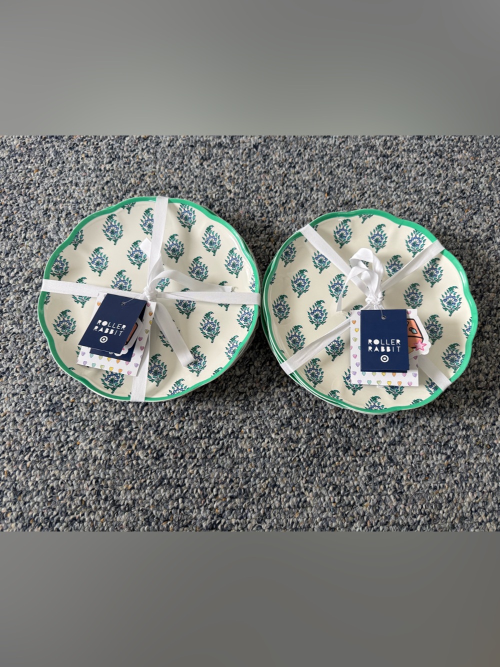 Roller Rabbit x Target - 2x 4pc Bouquet Melamine Salad Plates Blue/Green